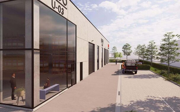 Deze kwalitatieve KMO-unit maakt deel uit van het nieuwe Bedrijvenpark Rollare &ndash; Blok A, gelegen aan de Diksmuidsesteenweg 384 te Roeselare. De site bevindt zich op de voormalige Crea-site, recht tegenover de REO-Veiling, en geniet van een uitstekende b