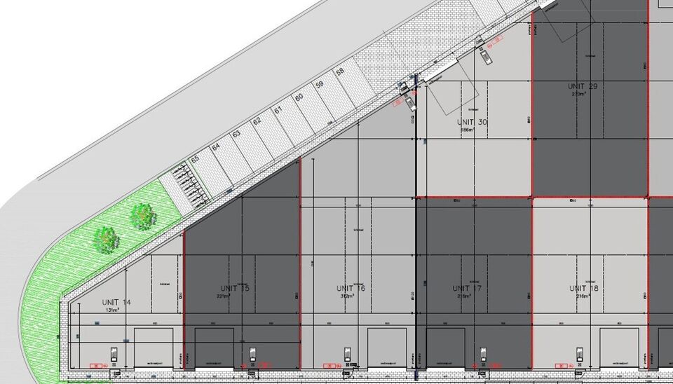 Deze moderne KMO-units, variërend van 130 m² tot 312 m² (samenvoegbaar), maken deel uit van een nieuw bedrijvenpark. Strategisch gelegen ten zuiden van Brussel/Halle en ten noorden van Saintes/Tubize, met uitstekende bereikbaarheid via de E429 en de Ri