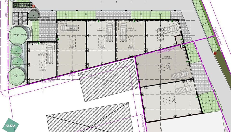 Nieuwbouw magazijn te koop vanaf 186m&sup2; tot 323m&sup2; in bedrijvenpark te Herzele. 
Deze KMO-unit is strategisch gelegen langs de Hoogstraat in Herzele, een vlot bereikbare locatie voor zowel lokale ondernemers als bedrijven die actief zijn in de ruimere reg