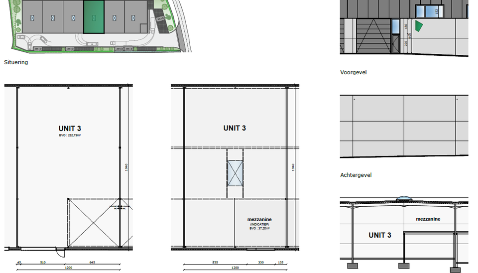Deze unit maakt deel uit van het nieuw te bouwen Bedrijvenpark Biest in Ronse en heeft een oppervlakte van 232,79m&sup2;, eventueel uit te breiden met een mezzanine van 37,20m&sup2;. De units worden casco aangeboden.

De magazijnen worden opgebouwd uit een duurza